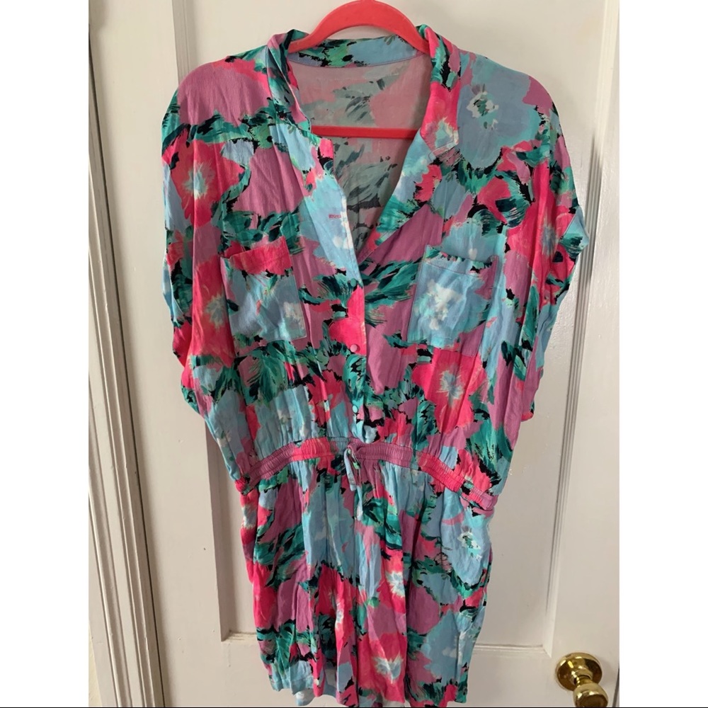 Free People Coffee Playsuit. Size Large